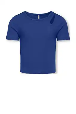 Wehkamp KIDS ONLY GIRL cropped top blauw aanbieding