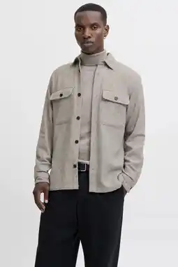 Wehkamp JACK & JONES PREMIUM overshirt beige aanbieding