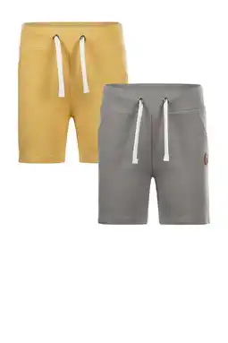 Wehkamp Koko Noko sweatshort - (set van 2) grijs/geel aanbieding