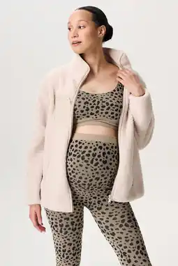 Wehkamp Noppies maternity zwangerschaps teddy jas beige aanbieding