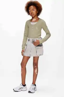 Wehkamp Retour Jeans denim spijkerrok grey denim aanbieding