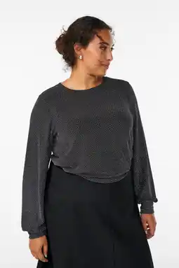 Wehkamp Zizzi blousetop zwart aanbieding