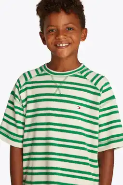 Wehkamp Tommy Hilfiger sweatshort groen aanbieding