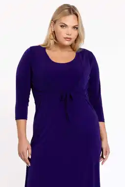 Wehkamp YOEK aansluitend vest Plus Size - paars aanbieding