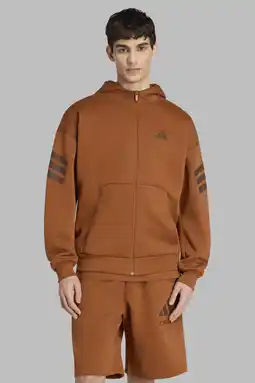 Wehkamp adidas Sportswear sweatvest bruin aanbieding