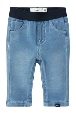 Wehkamp NAME IT BABY baby slim fit jeans NBMSILAS Light blue denim aanbieding