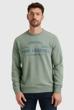 Wehkamp PME Legend sweater grijsgroen aanbieding
