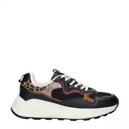 Wehkamp Nelson chunky sneakers zwart/goud/panter aanbieding