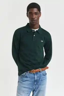 Wehkamp GANT regular polo donkergroen aanbieding