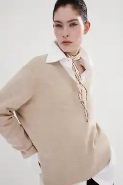 Wehkamp Mango pullover beige aanbieding