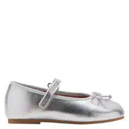 Wehkamp Mango Kids ballerina metallic zilver aanbieding