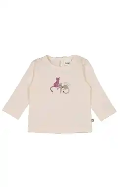 Wehkamp Feetje longsleeve Better Together ecru aanbieding