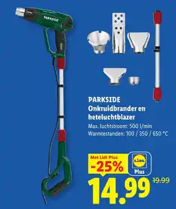 Lidl Parkside Onkruidbrander en heteluchtblazer aanbieding