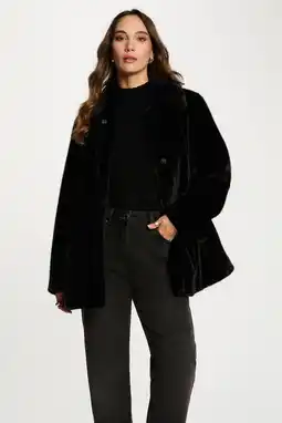 Wehkamp Morgan faux fur jas zwart aanbieding