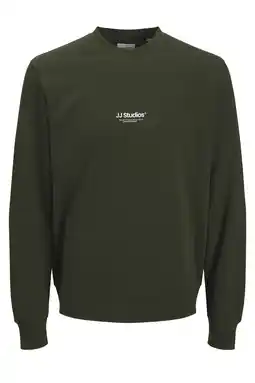 Wehkamp JACK & JONES ESSENTIALS sweater donkergroen aanbieding