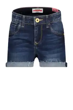Wehkamp Vingino regular fit denim short dark vintage aanbieding