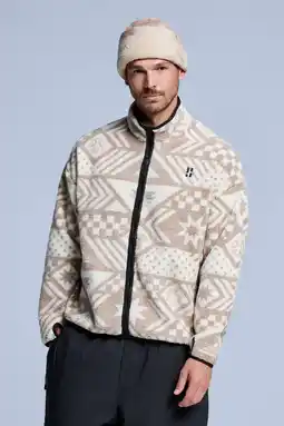 Wehkamp Poederbaas fleece jack Four Seasons ecru aanbieding