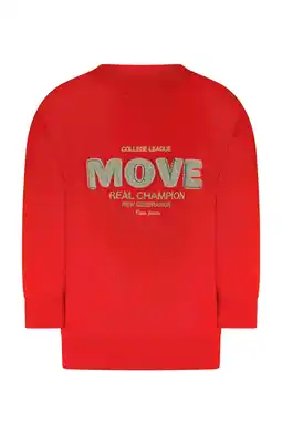 Wehkamp Little Cars sweater rood aanbieding