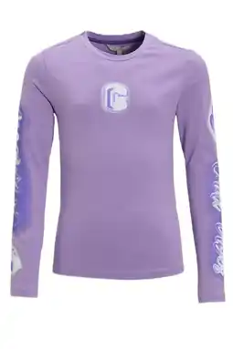 Wehkamp Coolcat longsleeve met printopdruk Anna Lila aanbieding