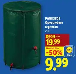 Lidl Parkside opvouwbare regenton aanbieding