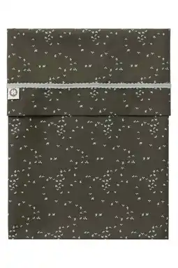 Wehkamp Noppies Baby Comfort Botanical poplin reversible baby wieglaken 80x100 cm Beetle aanbieding