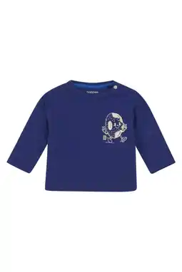Wehkamp Noppies baby longsleeve fijn gebreid blauw aanbieding
