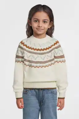 Wehkamp Me & My Monkey gebreide trui Mia met ingebreid patroon multi aanbieding