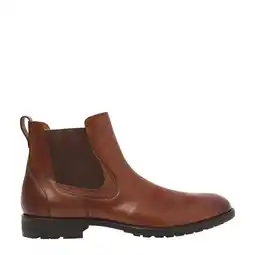 Wehkamp Van Lier Henry leren chelsea boots cognac aanbieding