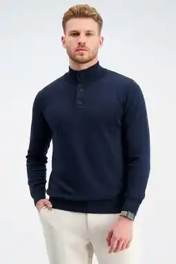 Wehkamp GABBIANO gebreide trui donkerblauw aanbieding