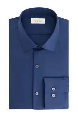 Wehkamp Calvin Klein Slim zakelijk overhemd donkerblauw aanbieding