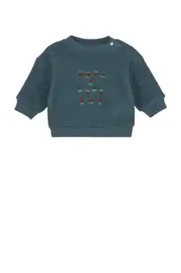 Wehkamp Noppies baby sweater petrol aanbieding