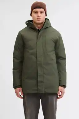 Wehkamp JACK & JONES ESSENTIALS parka olijfgroen aanbieding