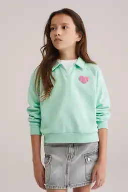 Wehkamp WE Fashion sweater mintgroen aanbieding