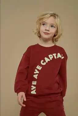 Wehkamp Sturdy sweater donkerrood aanbieding