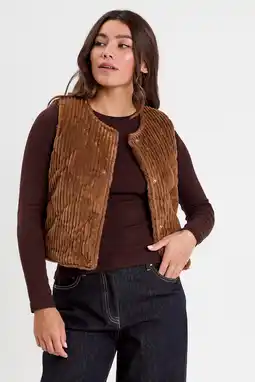 Wehkamp Cache Cache gilet camel aanbieding