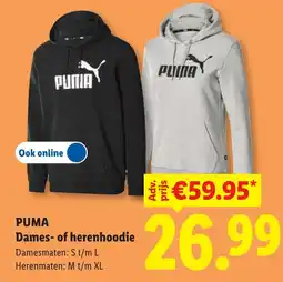 Lidl Puma Dames of herenhoodie aanbieding