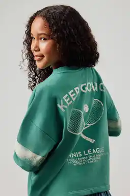 Wehkamp s.Oliver longsleeve met backprint groen aanbieding