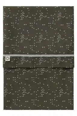 Wehkamp Noppies Baby Comfort Botanical poplin reversible baby ledikantlaken 110x140 cm Beetle aanbieding