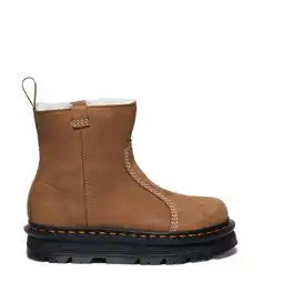 Wehkamp Dr. Martens ZebZag Rigger gevoerde nubuck enkelboots Desert Brown aanbieding