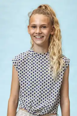 Wehkamp LOOXS 10sixteen t-shirt met all over print blauw aanbieding