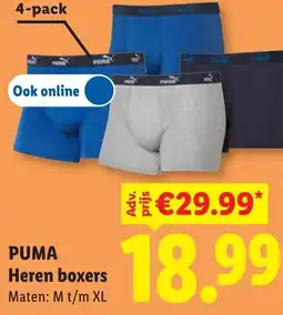 Lidl Puma Heren boxers aanbieding