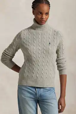 Wehkamp Polo Ralph Lauren top met wol lichtgrijs aanbieding
