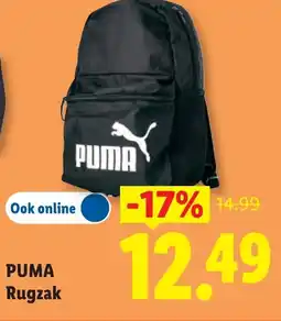 Lidl Puma rugzak aanbieding