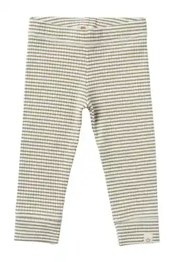 Wehkamp Your Wishes baby gestreepte broek olijfgroen/wit aanbieding