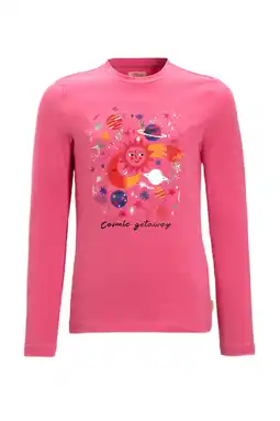 Wehkamp Orange Stars longsleeve met printopdruk roze aanbieding