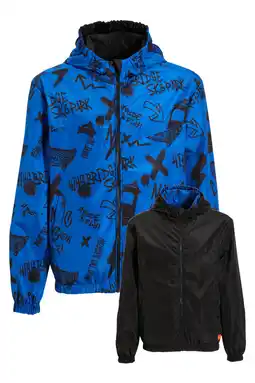 Wehkamp Orange Stars reversible jacket blauw aanbieding