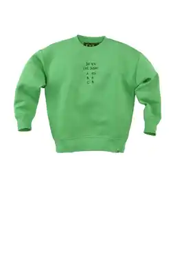 Wehkamp Z8 kids sweater Misja met backprint groen aanbieding