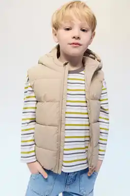 Wehkamp Mango Kids bodywarmer beige aanbieding