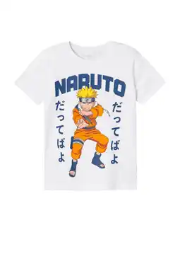 Wehkamp NAME IT KIDS T-shirt NKMMACAR NARUTO met printopdruk wit aanbieding