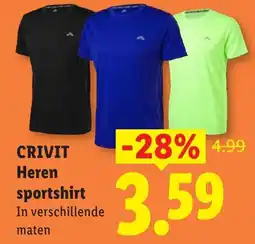Lidl Crivit heren sportshirt aanbieding